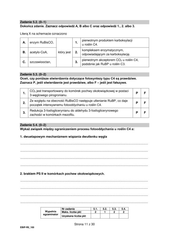 Matura biologia arkusz formuła 2015