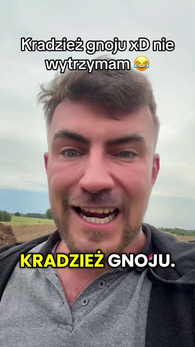 Rolnik influencer opowiedział o dramacie. Ktoś ukradł mu gnój z pola