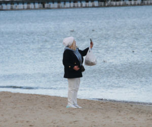 Morsy dorwały Joannę Kurowską na plaży