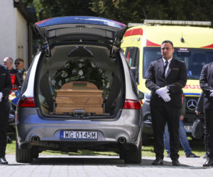 Ból, rozpacz, łzy. Poruszające sceny na pogrzebie Łukasza Litewki