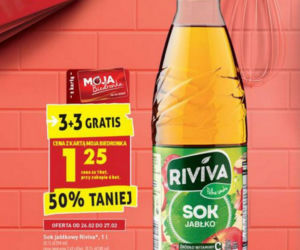  sok jabłkowy 3+3 gratis