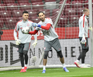 Trening reprezentacji Polski w Warszawie przed meczem z Albaną