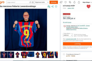 Cenna pamiątka Roberta Lewandowskiego na aukcji WOŚP. Cena licytacji robi wrażenie
