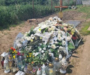 Bystrowice. Grób druha Damiana [ZDJĘCIA]