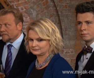 M jak miłość. Łukasz (Adrian Żuchewicz), Marta (Dominika Ostałowska), Janek (Jacek Lenartowicz)