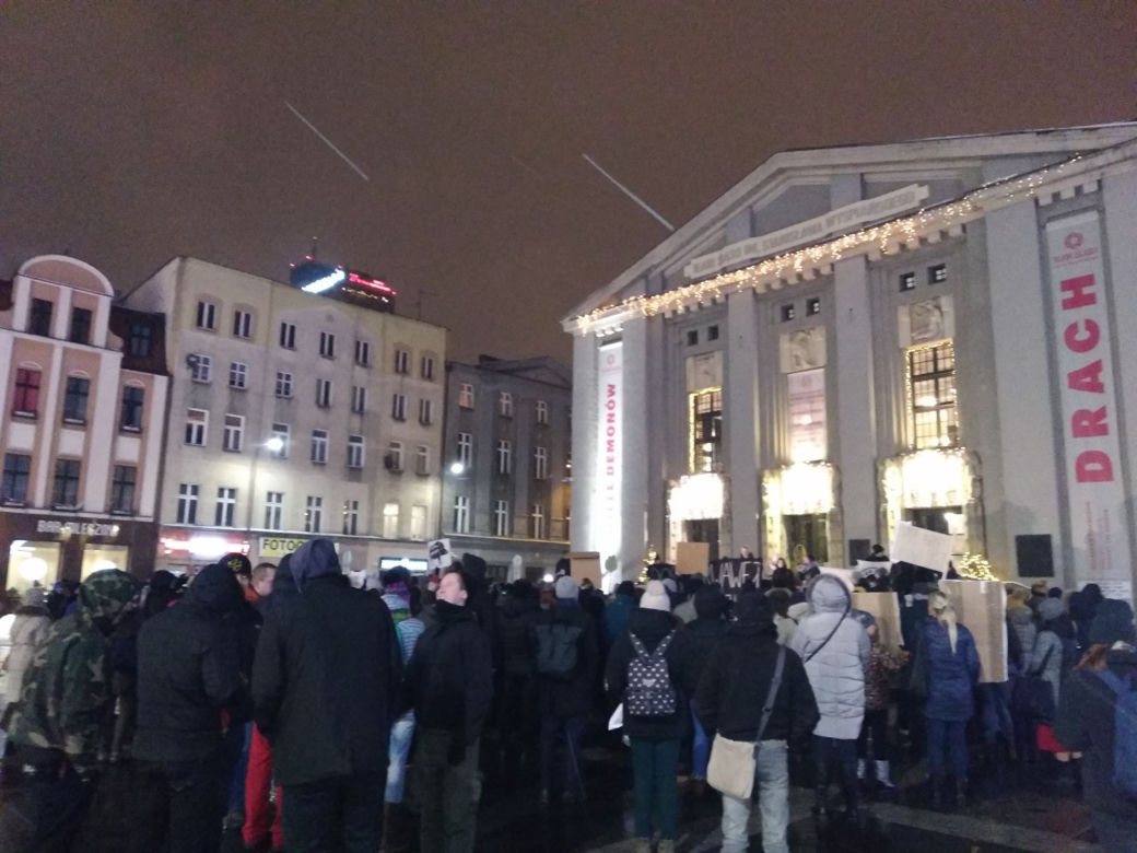 Protest w Katowicach