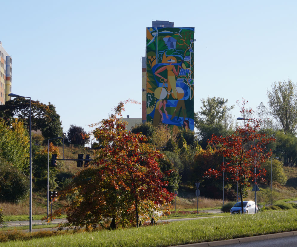 W Bydgoszczy powstał nowy mural. Działa na środowisko jak 400 drzew! 