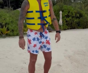 Małgorzata Rozenek i Radosław Majdan nurkują  Malediwach