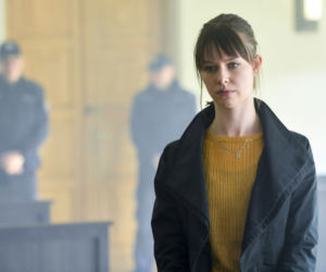 Emma Giegżno na planie serialu Szadź 2 sezon