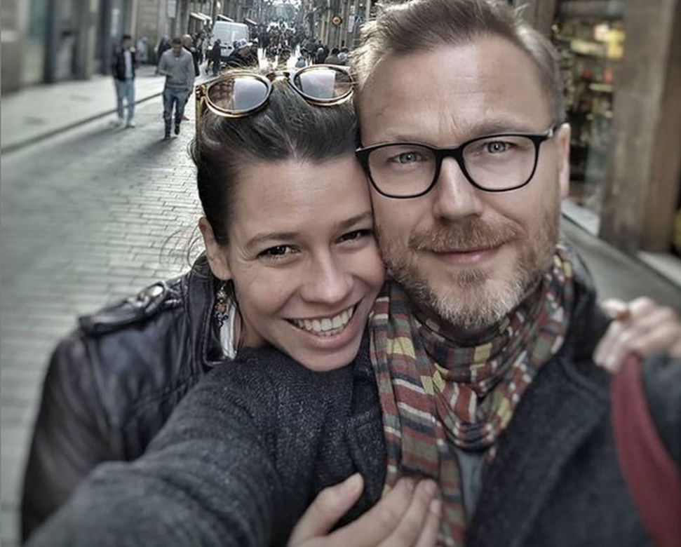Krystian Wieczorek i jego żona Maria Szafirska-Wieczorek