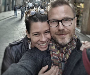 Krystian Wieczorek i jego żona Maria Szafirska-Wieczorek