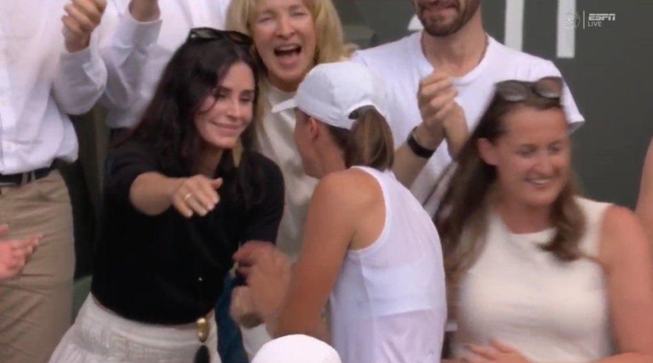 Iga Świątek, Courteney Cox