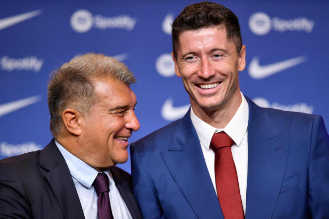 Joan Laporta i Robert Lewandowski