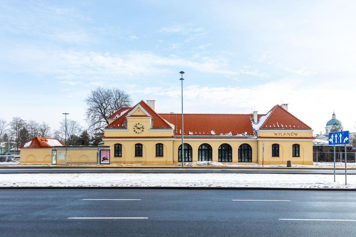 Dawny dworzec Warszawa Wilanów po remoncie