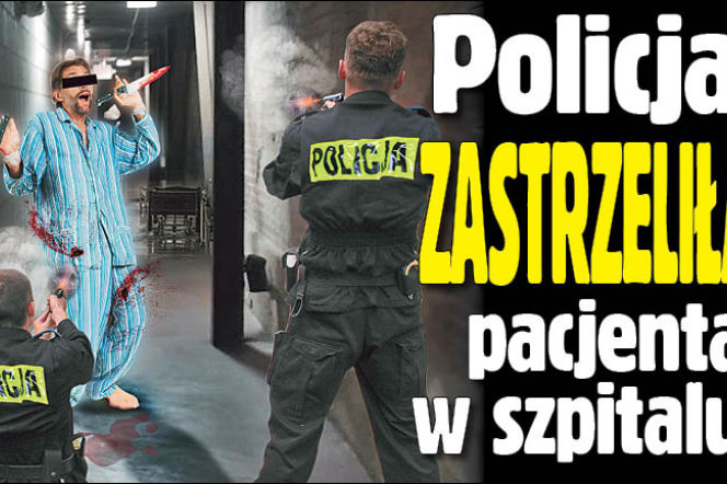 Policja zastrzeliła pacjenta w szpitalu
