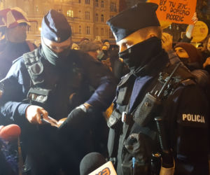 Protest na ul. Gdańskiej w Bydgoszczy