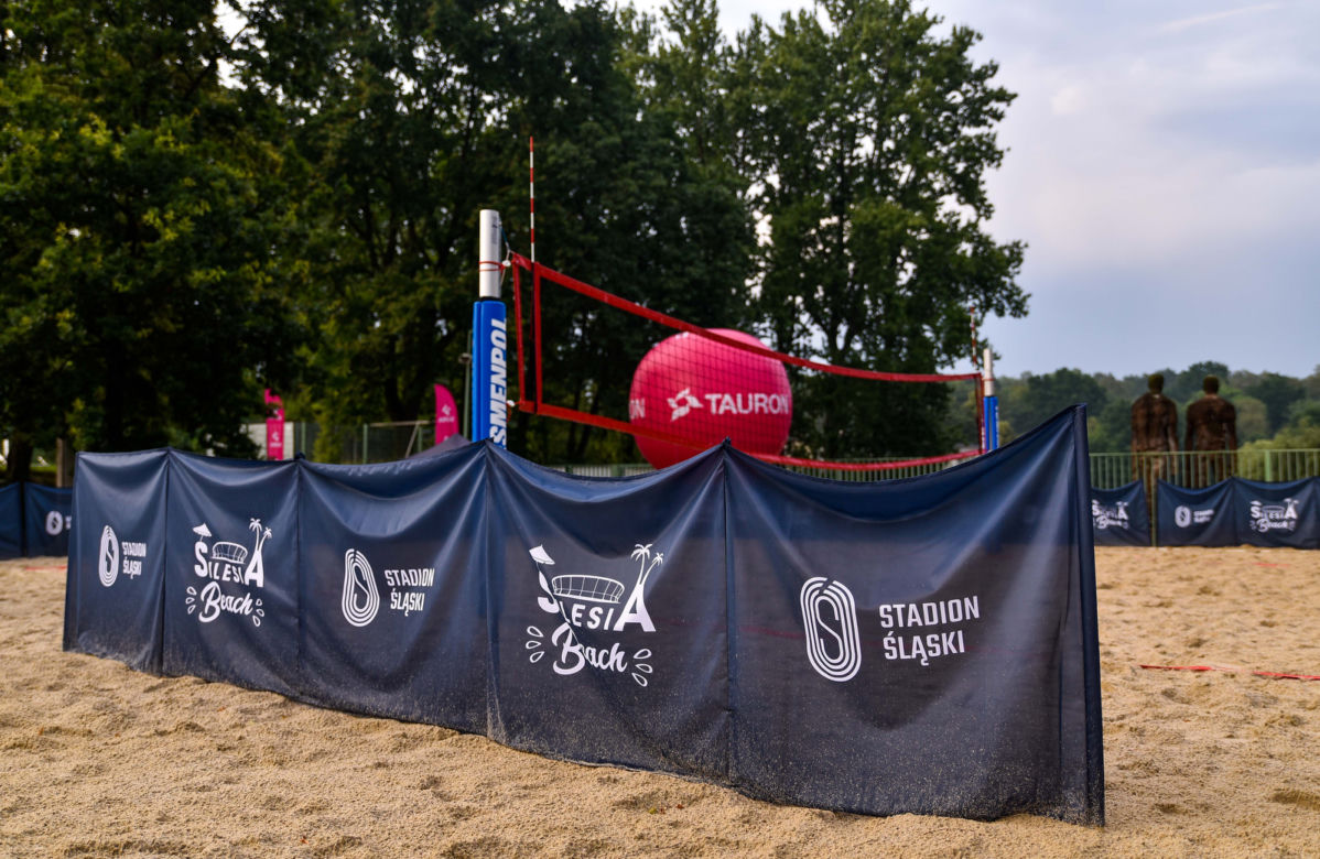 Tak wygląda sztuczna plaża przy Stadionie Śląskim. Rozkręcaliśmy tam imprezę w ramach Eska Summer City