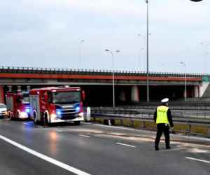  TIR przewrócił się na ekspresówce