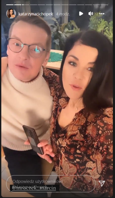 M jak miłość na planie. Kinga (Katarzyna Cichopek), Piotrek (Marcin Mroczek)