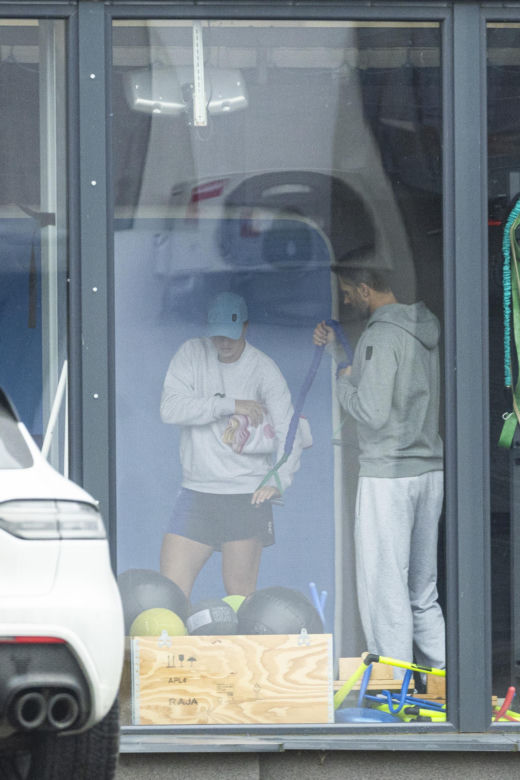 Iga Świątek trenuje po powrocie z Australian Open