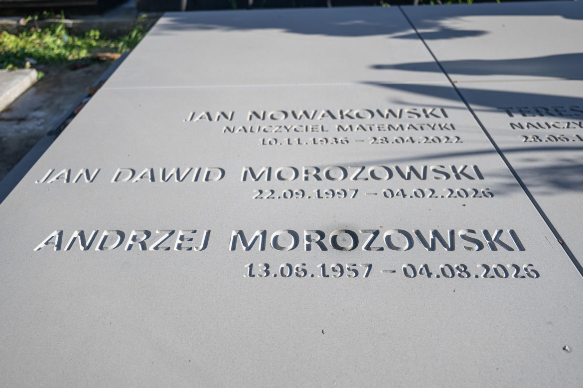 Tak wygląda grób Andrzeja Morozowskiego