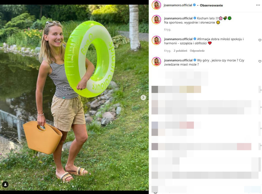 Joanna Moro topless na publicznej plaży