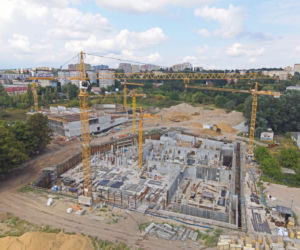 Budowa Fabryki Wody - sierpień 2020