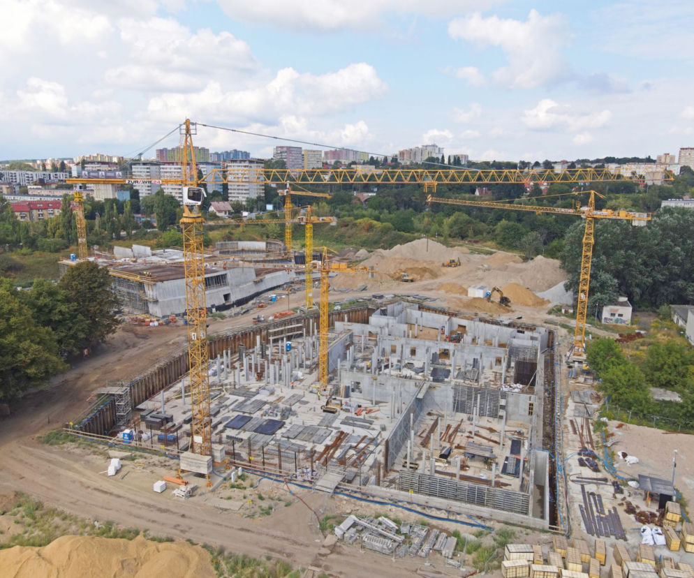 Budowa Fabryki Wody - sierpień 2020