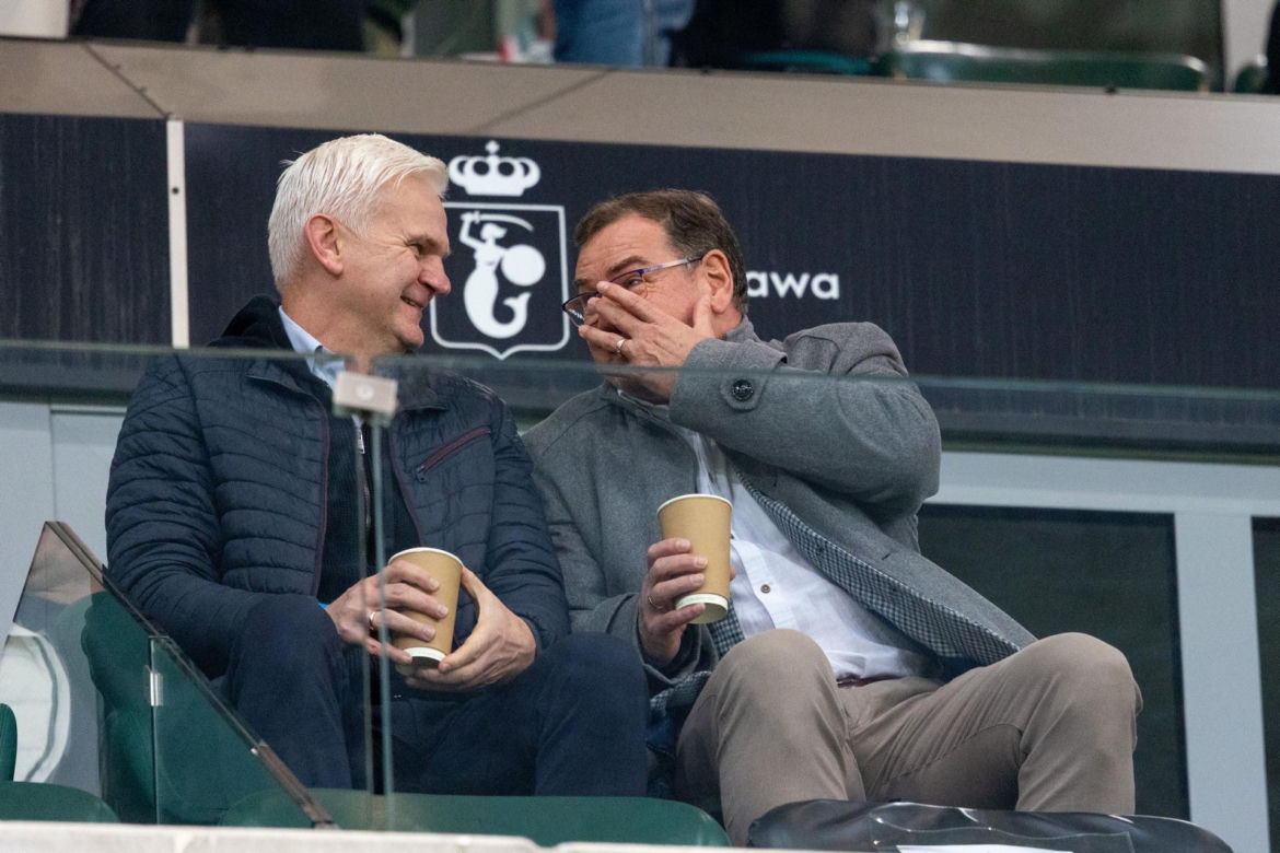Jan Urban i Jacek Magiera przyłapani na Legii