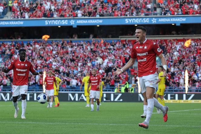 Wisła Kraków - Wieczysta Kraków: Zdjęcia kibiców i zawodników z meczu 6. kolejki PKO BP Ekstraklasy