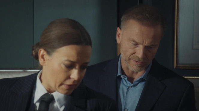 M jak miłość odc. 1912. Magda (Anna Mucha), Andrzej Budzyński (Krystian Wieczorek)