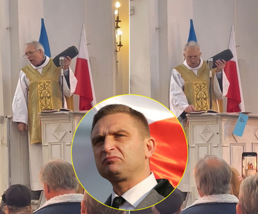 Ksiądz puścił wiernym ukraińską piosenkę. Wściekły Bąkiewicz ostro komentuje