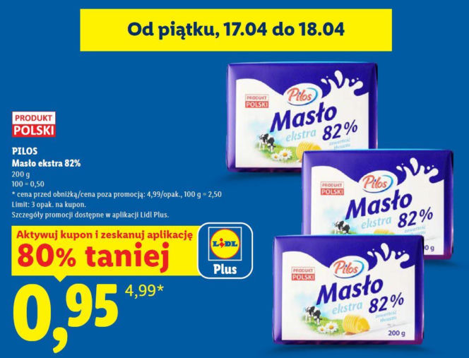 promocja na masło w Lidlu