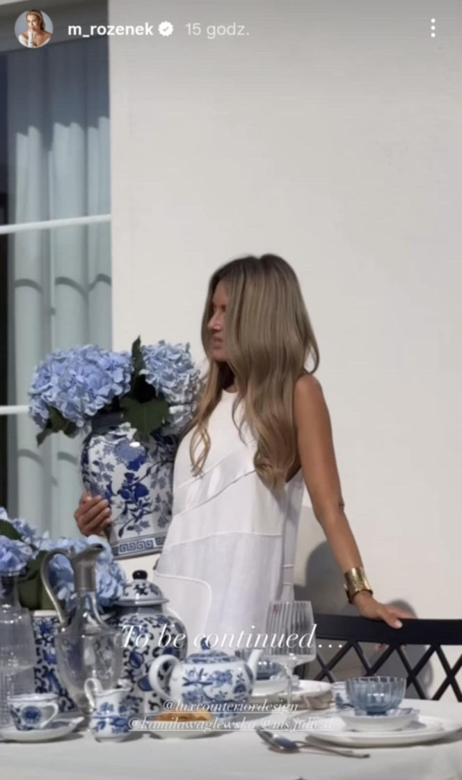 Małgorzata Rozenek i jej taras