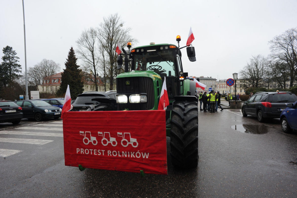 Protest rolników w Koszalinie