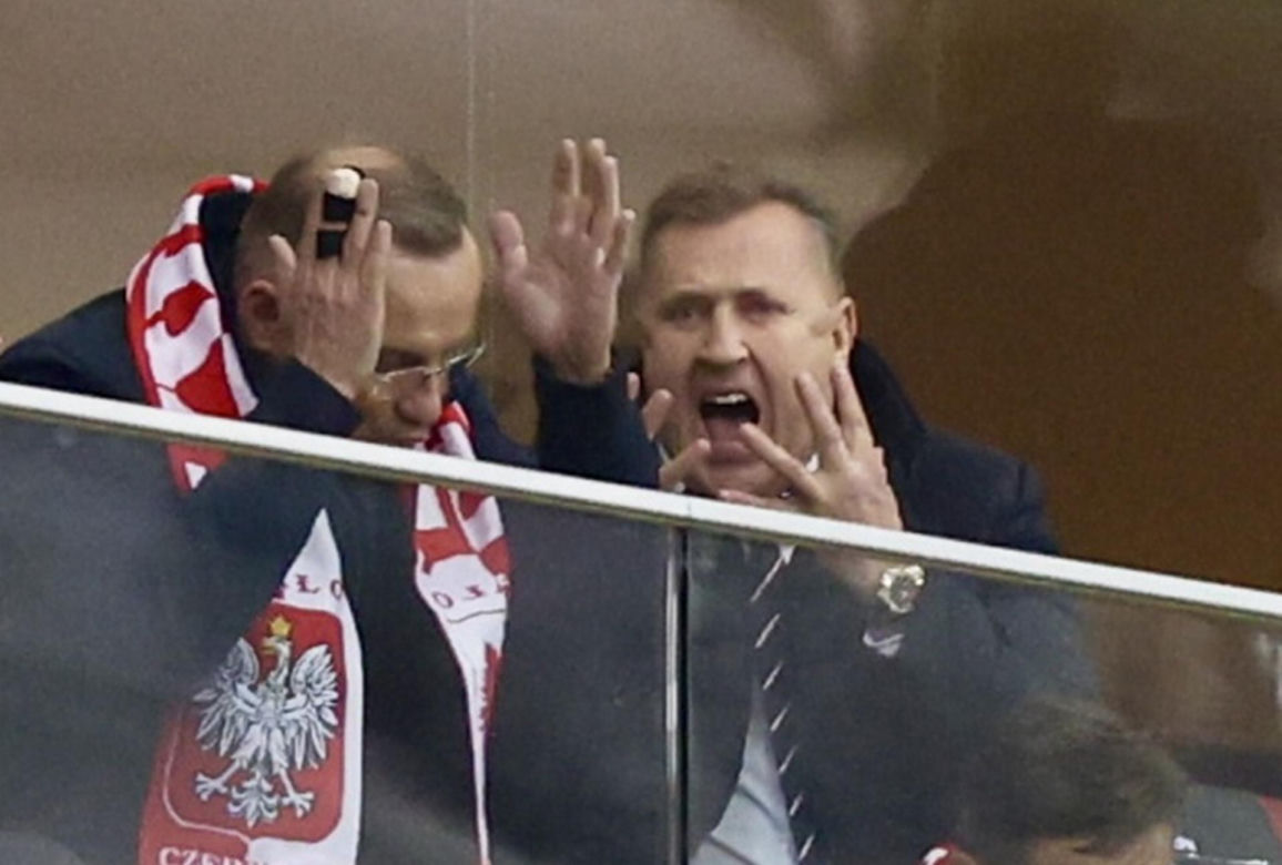 Prezydent Andrzej Duda na meczu Polska-Chorwacja