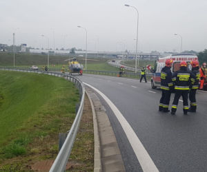 Makabryczny wypadek motocyklisty na S2 