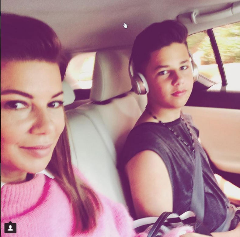 EDYTA GÓRNIAK Z SYNEM ALLANEM