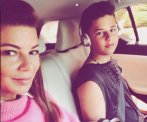 EDYTA GÓRNIAK Z SYNEM ALLANEM
