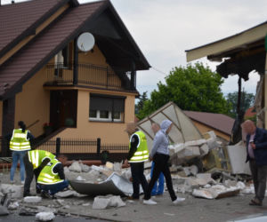 Ktoś wysadził bankomat w powietrze