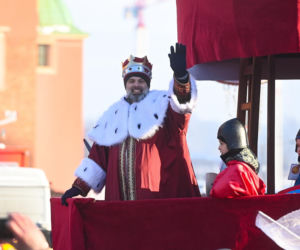 Karol i Marta Nawroccy na Orszaku Trzech Króli