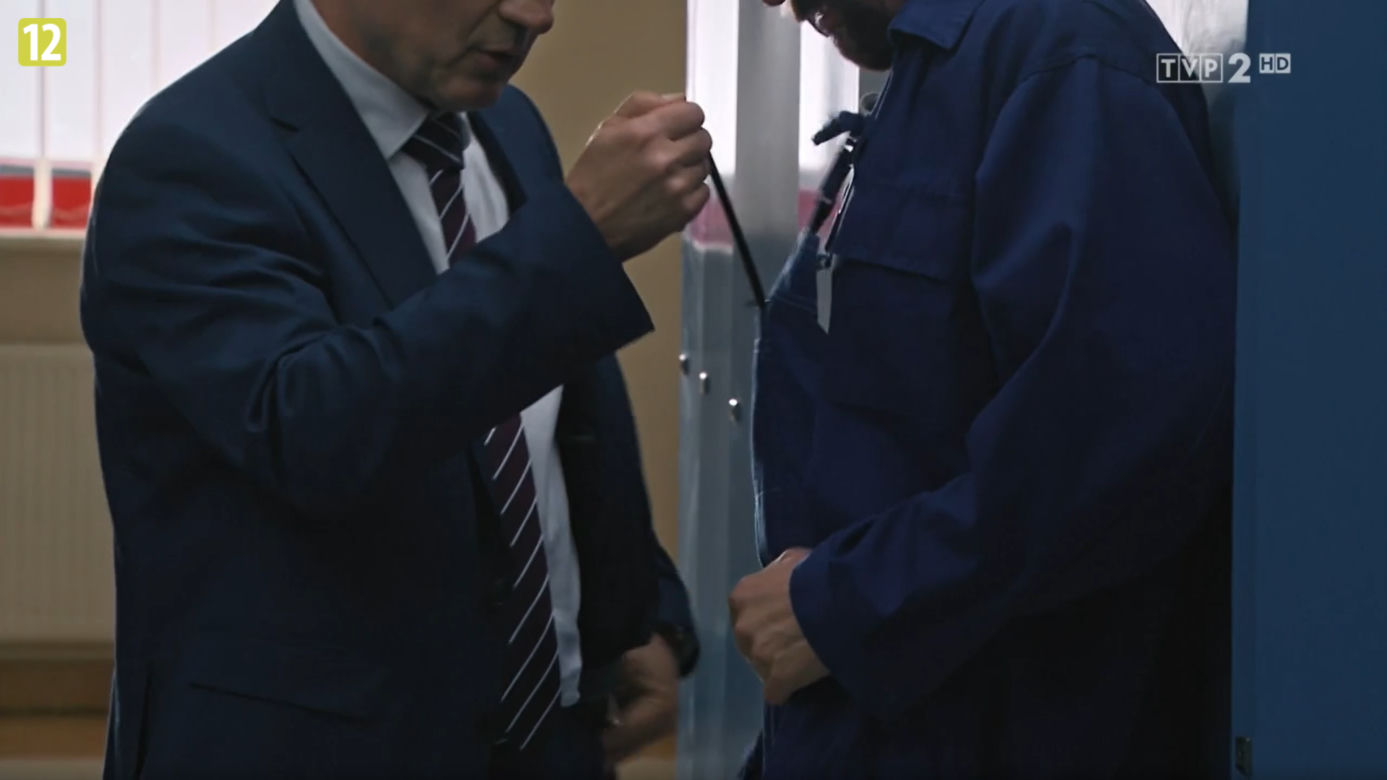 Barwy szczęścia, odc. 2593: Łukasz (Michał Rolnicki), Dolecki (Dariusz Niebudek) 