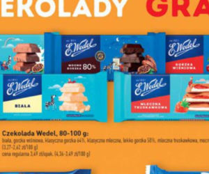 Czekolada Wedel 2,62 zł