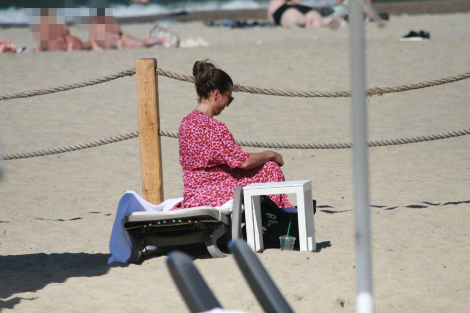 Katarzyna Herman na plaży