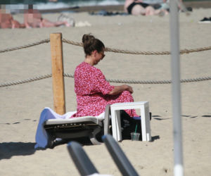 Katarzyna Herman na plaży