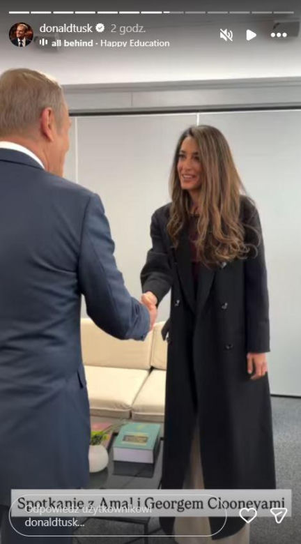 Amal Clooney, George Clooney, Donald Tusk