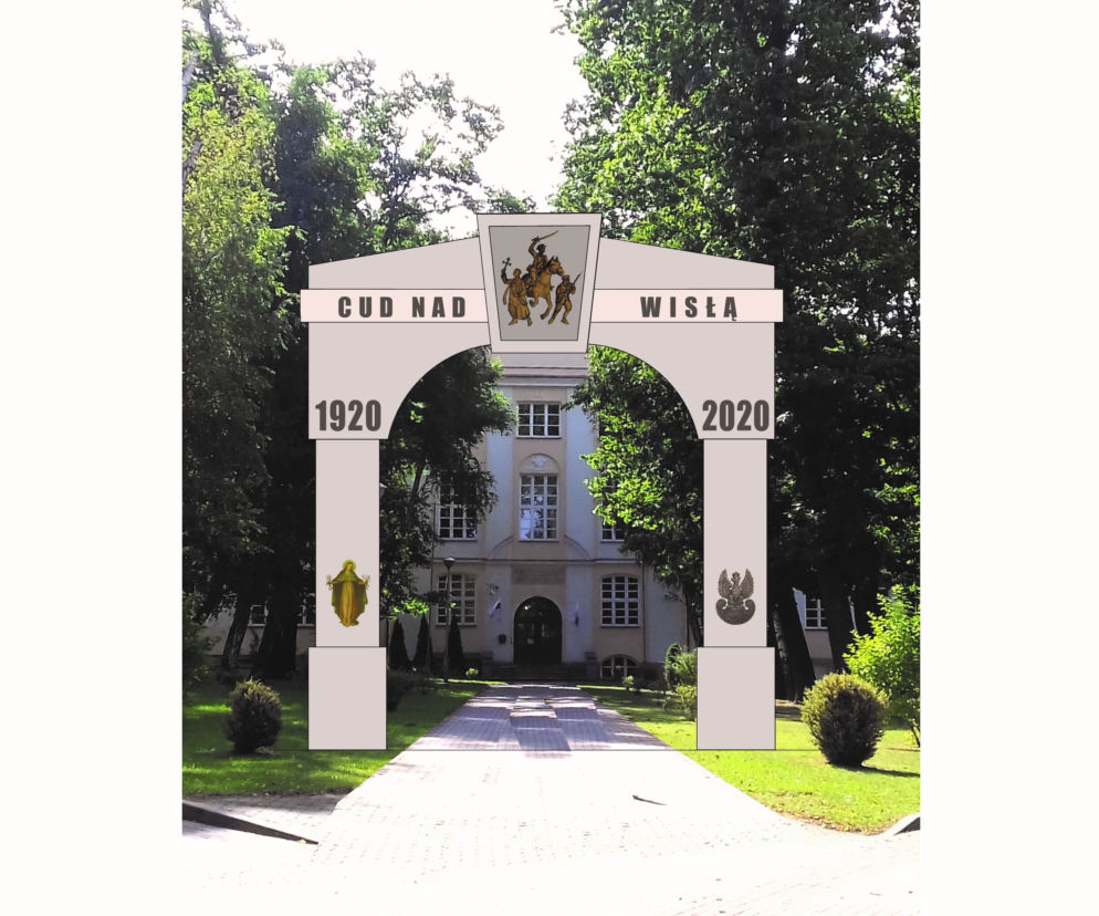 wizualizacja łuku  triumfalnego w Tomaszowie Lubelskim