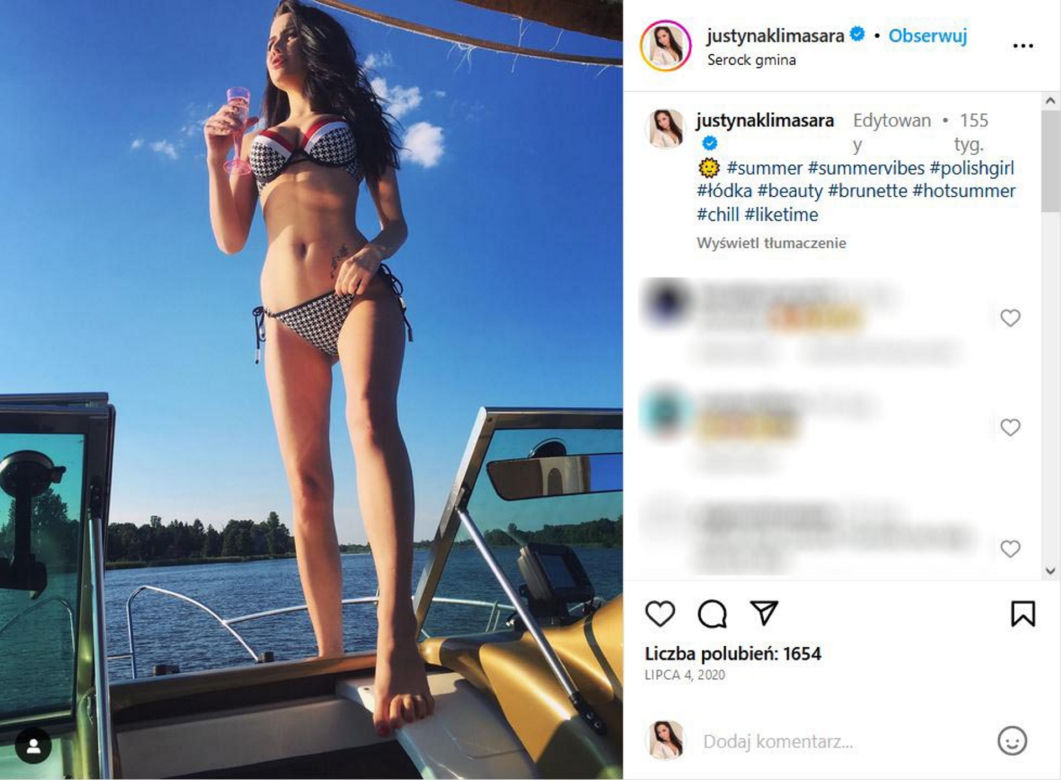 Justyna Klimasara na gorących zdjęciach