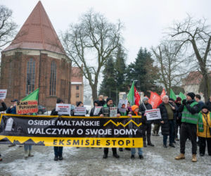 Protest mieszkańców Osiedla Maltańskiego