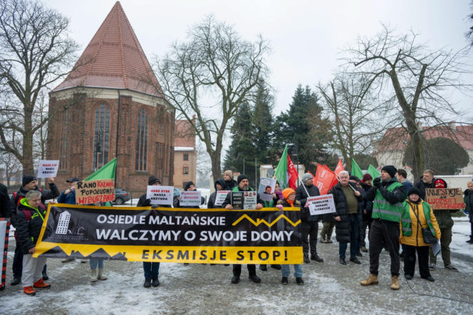 Protest mieszkańców Osiedla Maltańskiego